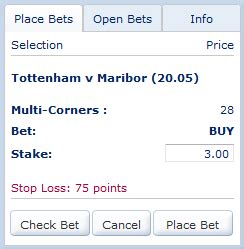 what is multi corner in 1xbet